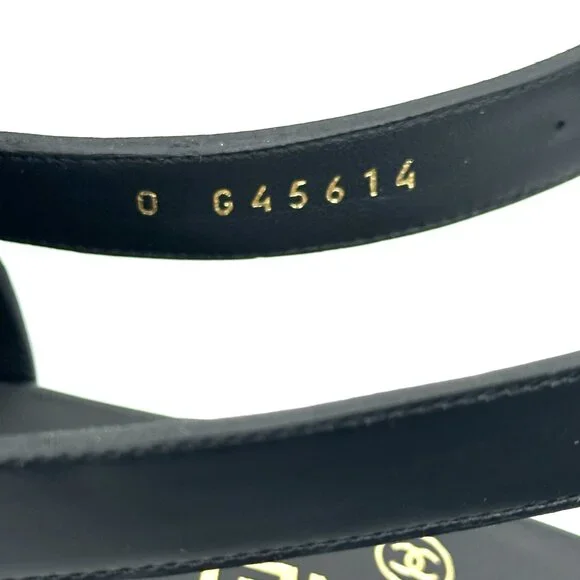 CHANEL 25P 2025 Crystal CC Logo Leather Slingback Flat Loafers Shoes Sandals - Picture 13 of 16